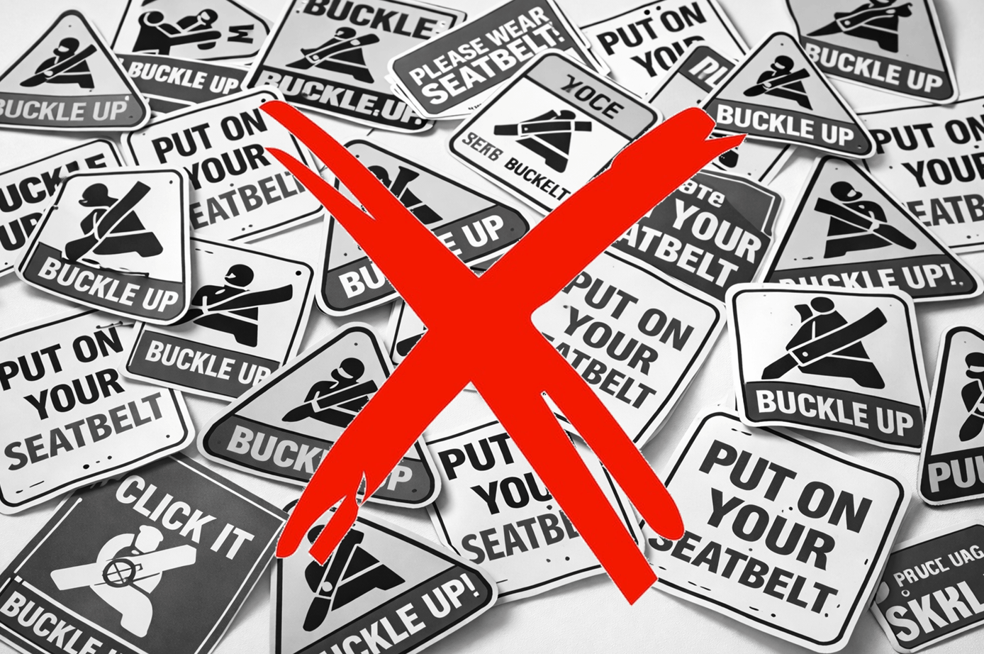 seat belt stickers