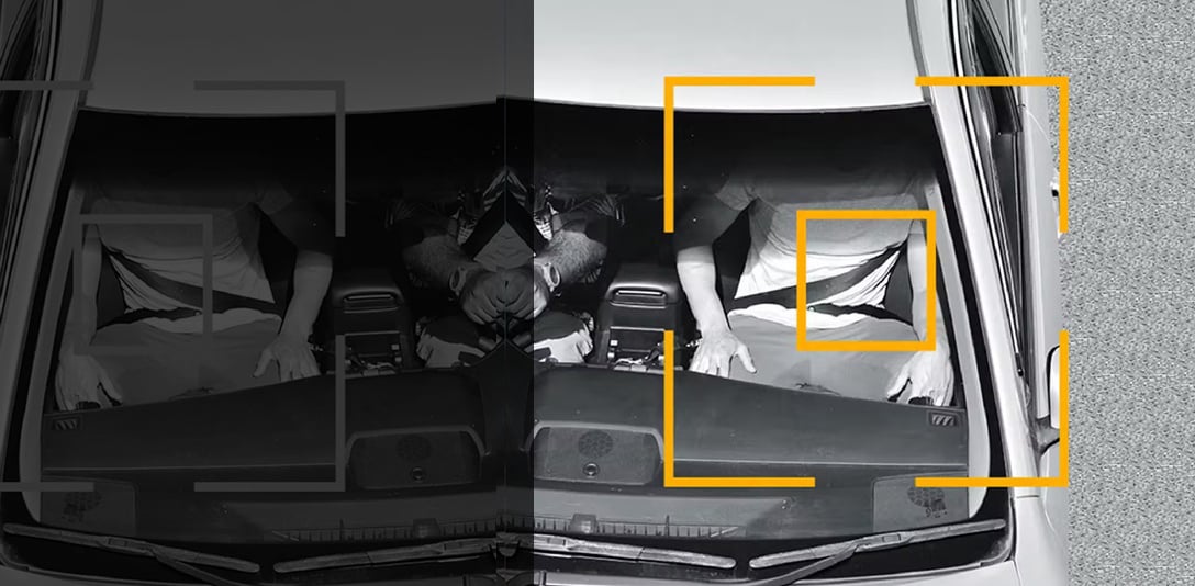 Image of seat belt camera in australia targeting someone with seatbelt under arm